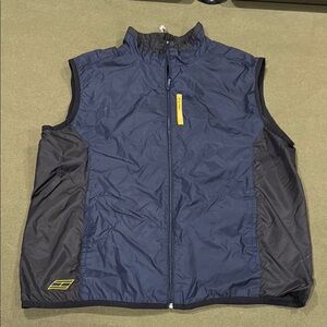 Tommy Hilfiger Men's Navy and Black Sleeveless Jacket